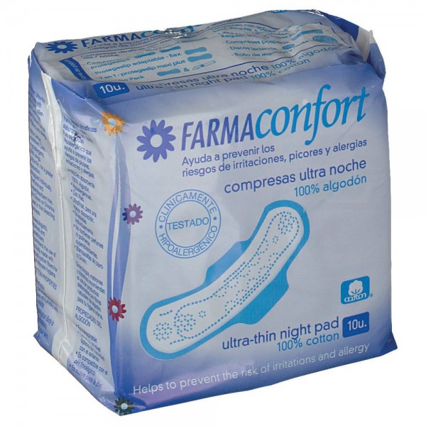 compresas-farmaconfort-algodon-noche-alas-10-u