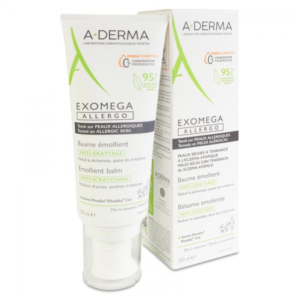 ADERMA EXOMEGA ALLERGO BALSAMO EMOLIENTE ANTI-RASCADO 200 ML