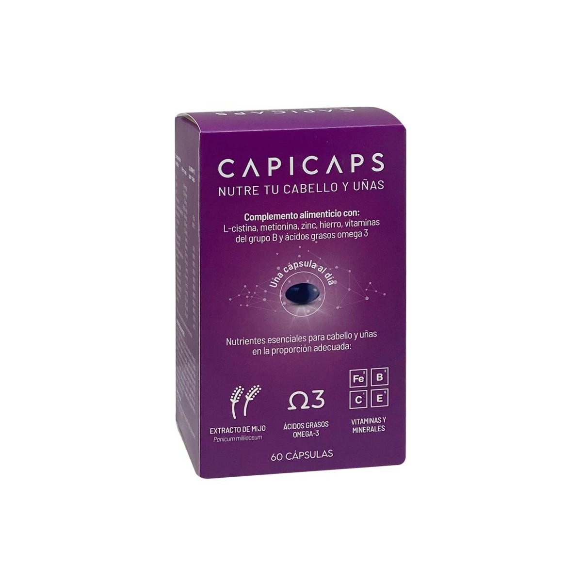 CAPICAPS CABELLO Y UÑAS 60 CAPSULAS