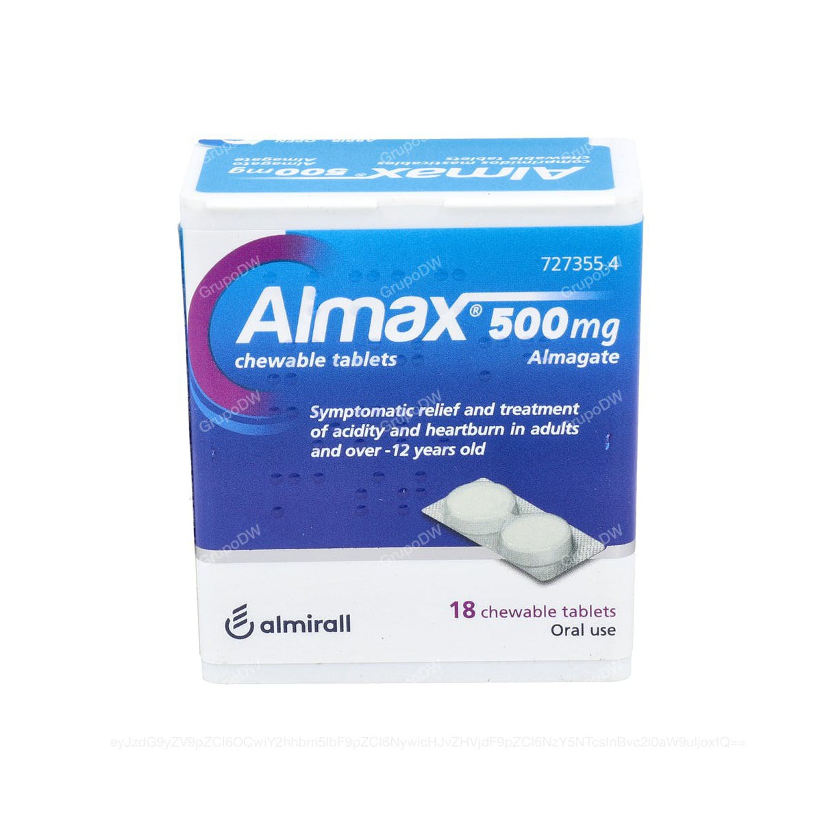 ALMAX 500 mg COMPRIMIDOS MASTICABLES,...