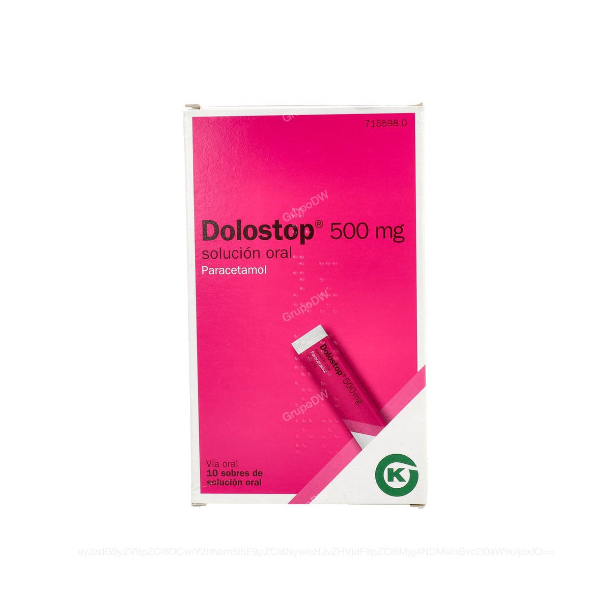 DOLOSTOP 500 mg SOLUCION ORAL, 10 sobres