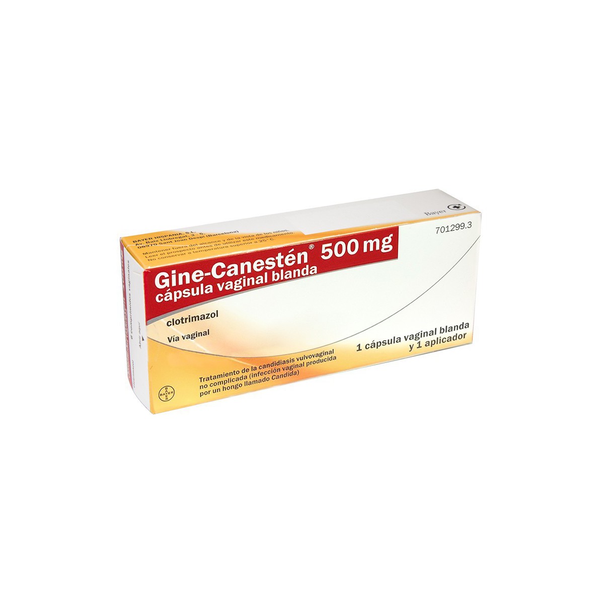 GINE-CANESTEN 500 mg CAPSULA VAGINAL...