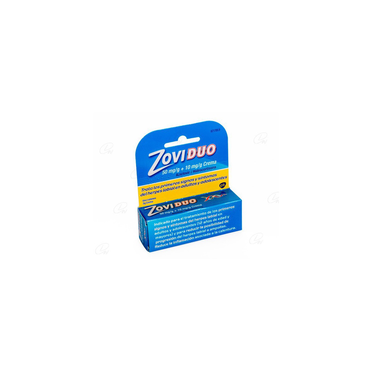 ZOVIDUO 50 mg/g + 10 mg/g CREMA, 1...