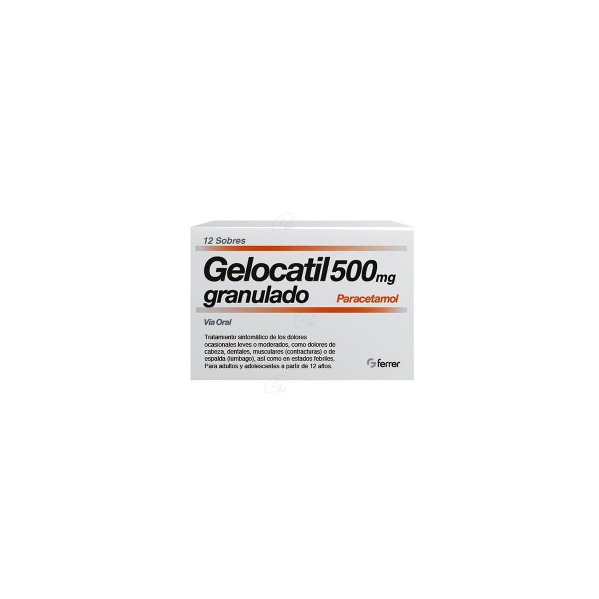 GELOCATIL 500 mg GRANULADO, 12 sobres