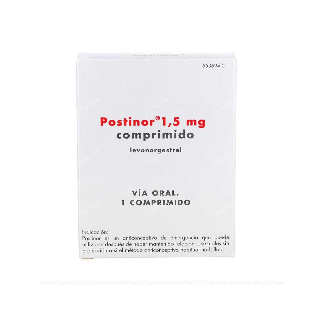 POSTINOR 1,5 mg COMPRIMIDO, 1 comprimido