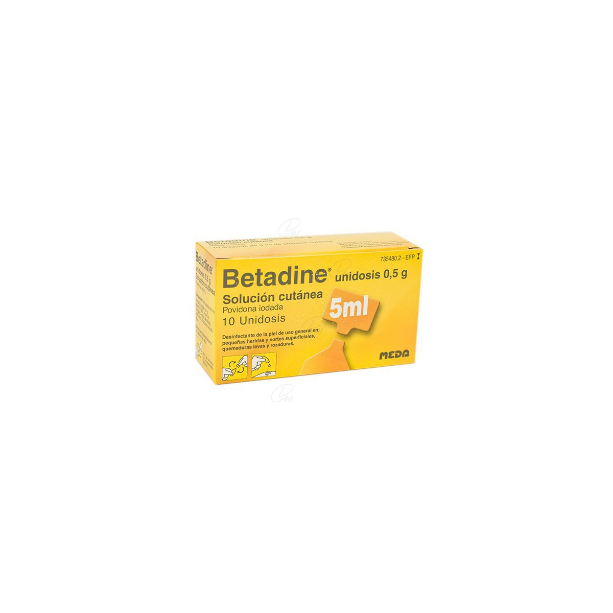 BETADINE UNIDOSIS 500 mg SOLUCION...