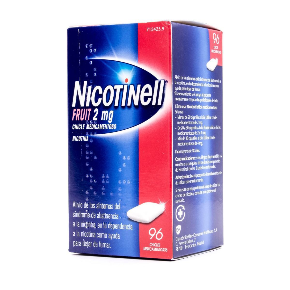 NICOTINELL FRUIT 2 mg CHICLE...