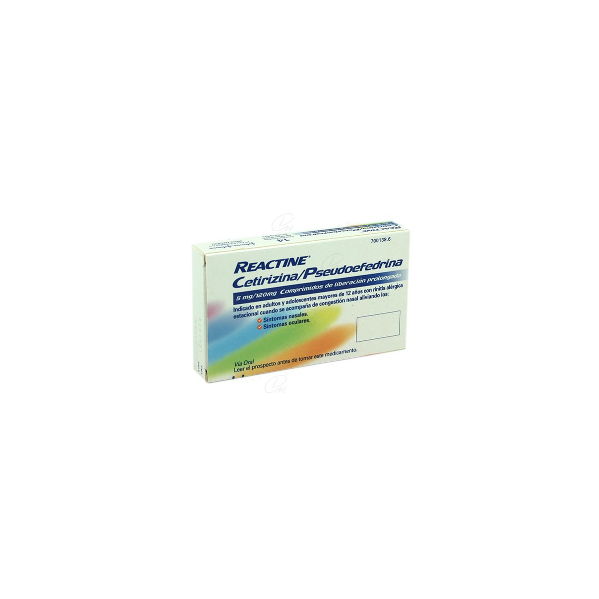 REACTINE CETIRIZINA/PSEUDOEFEDRINA...