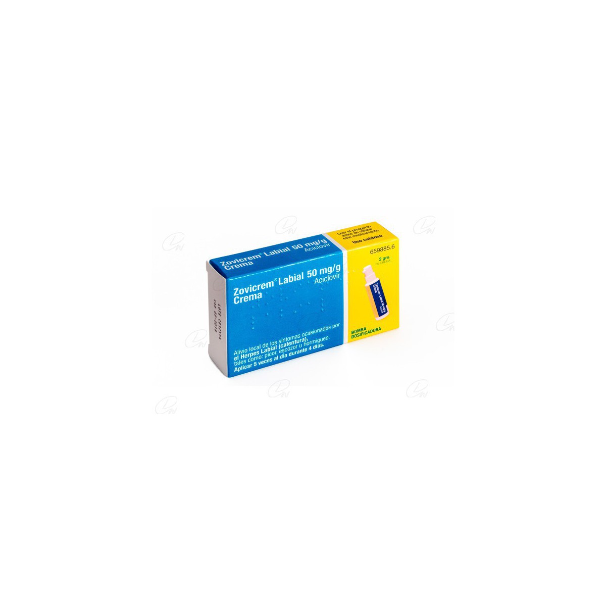 ZOVICREM LABIAL 50 mg/g CREMA, 1...