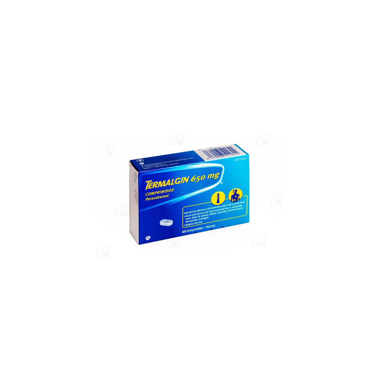TERMALGIN 650 mg COMPRIMIDOS, 20...