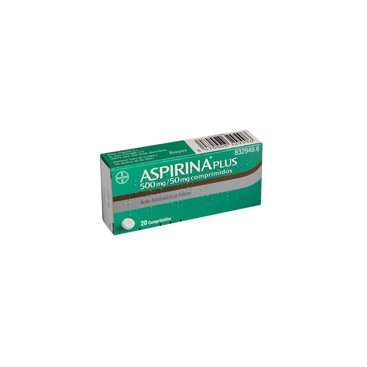ASPIRINA PLUS 500 mg/ 50 mg...