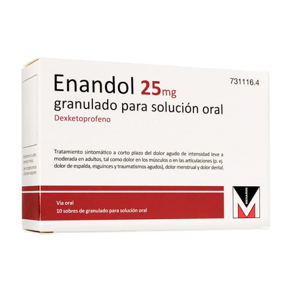 ENANDOL 25 MG GRANULADO...