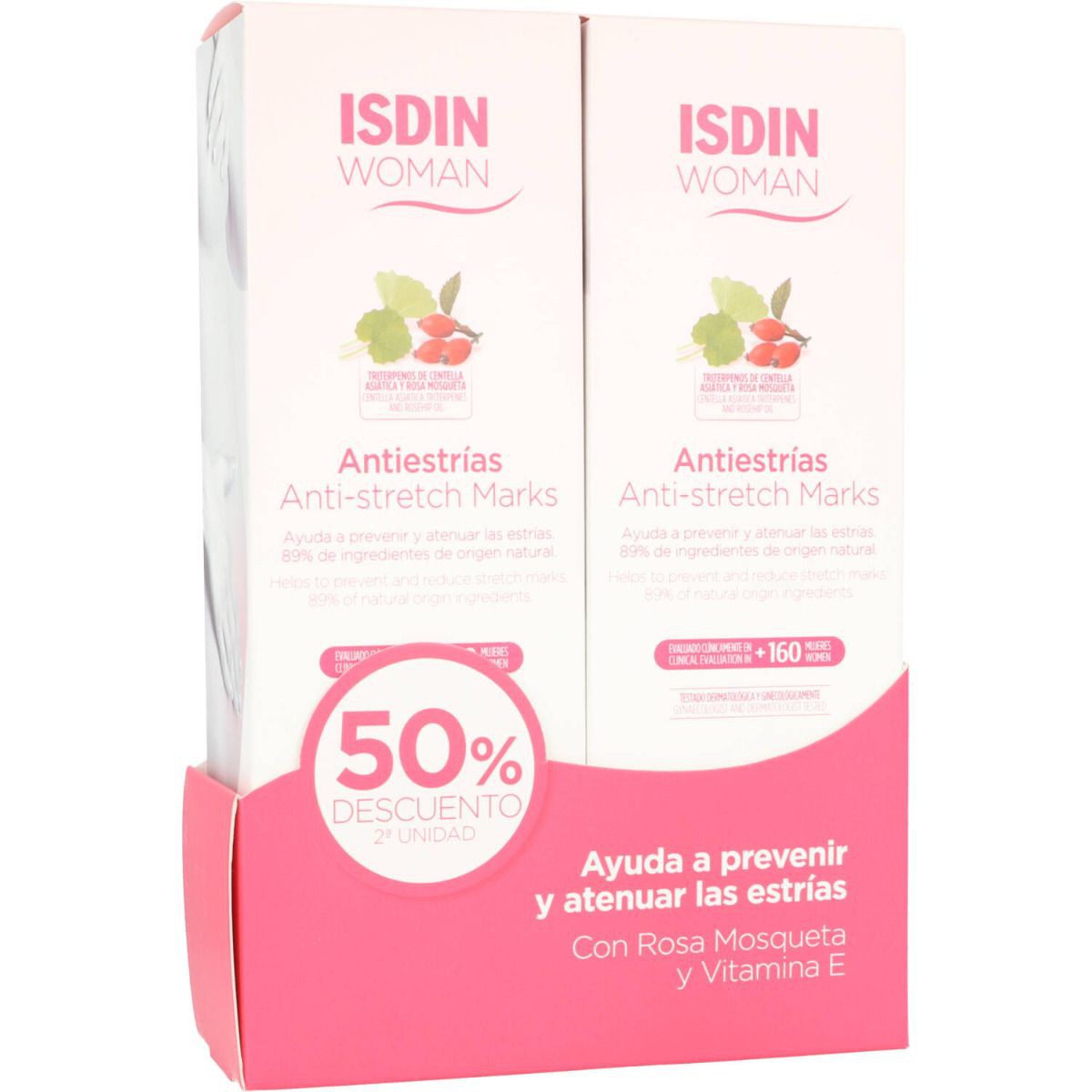 ISDIN WOMAN ANTIESTRIAS DUPLO 2X250 ML