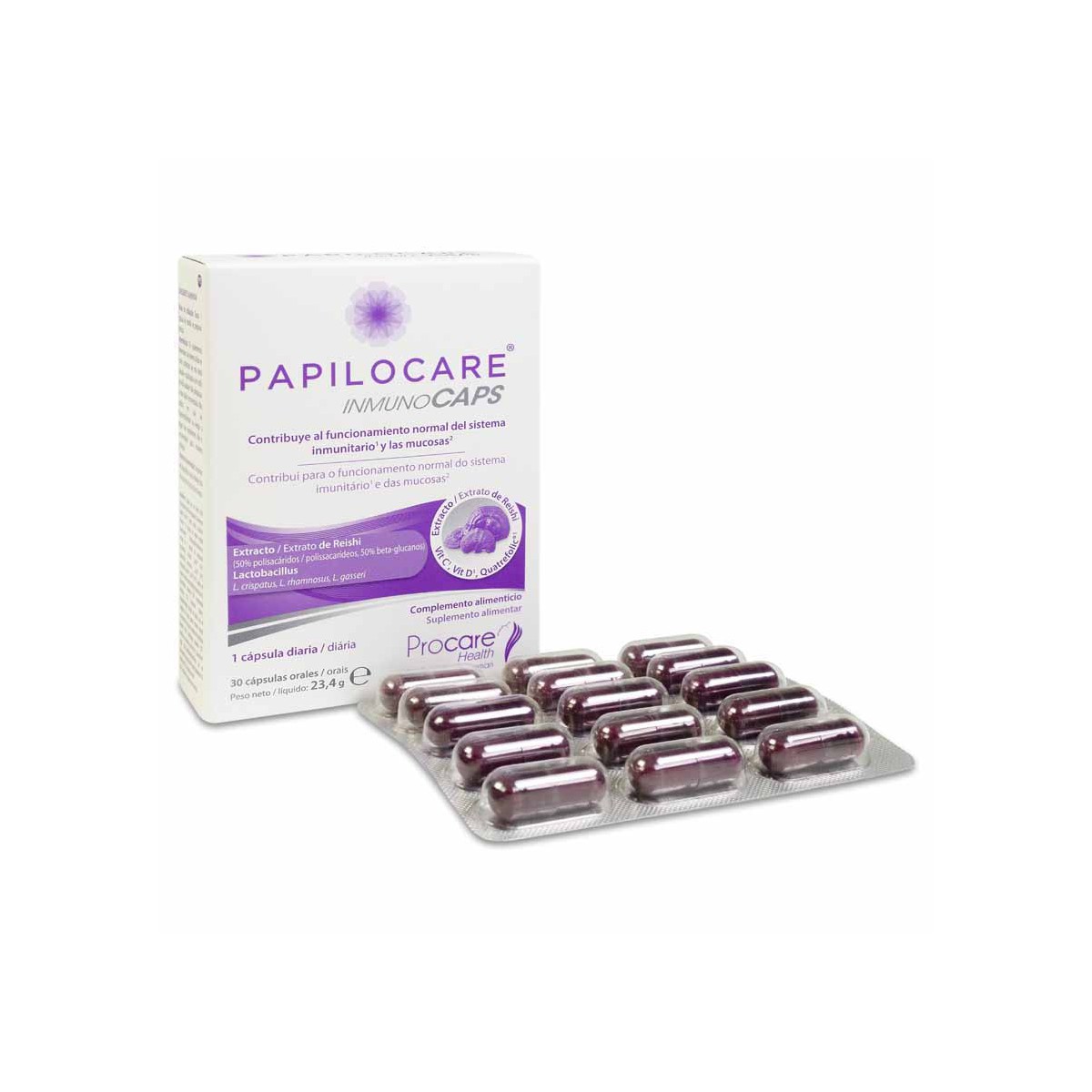 PAPILOCARE INMUNOCAPS 30 CAPSULAS