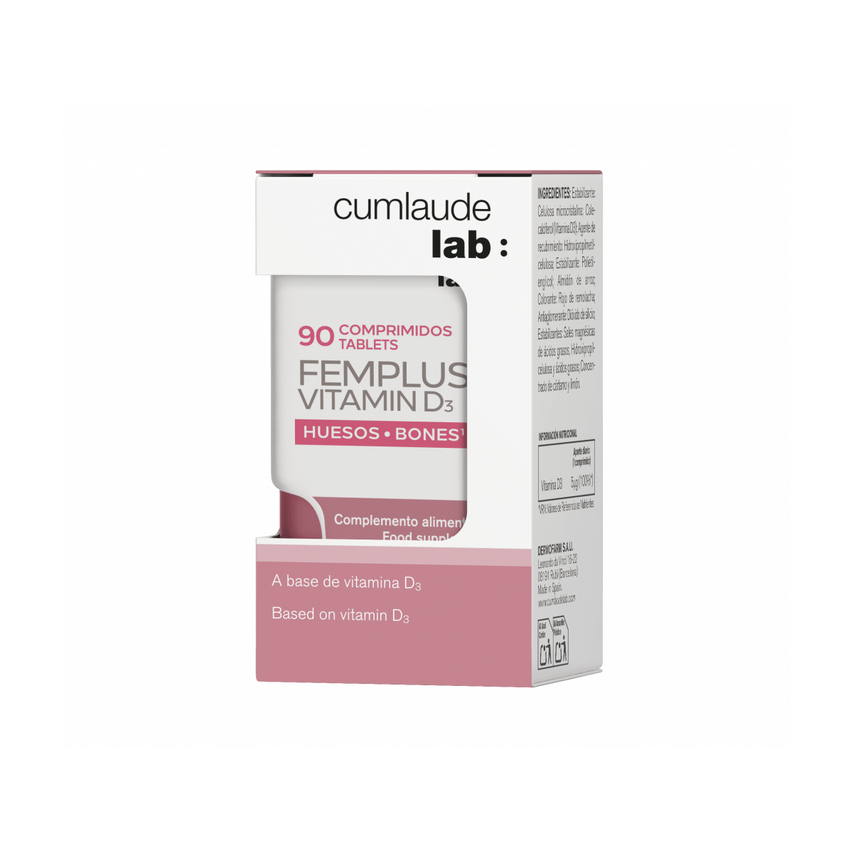 CUMLAUDE FEMPLUS VITAMIN D3 90 COMP