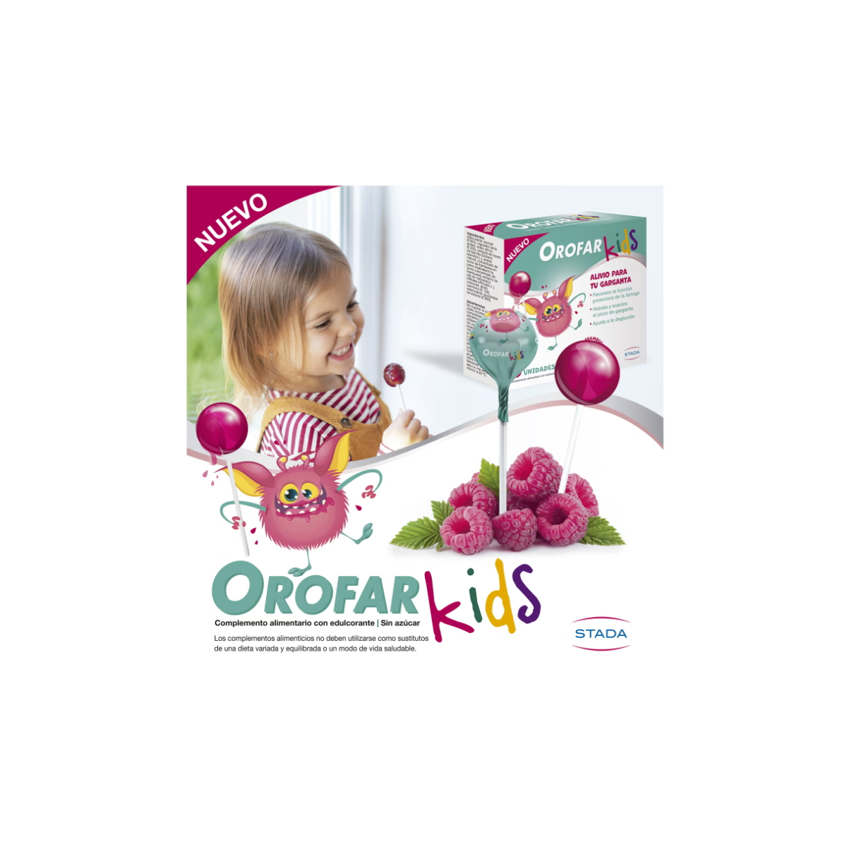 OROFAR KIDS PIRULETA FRAMBUESA UNIDAD