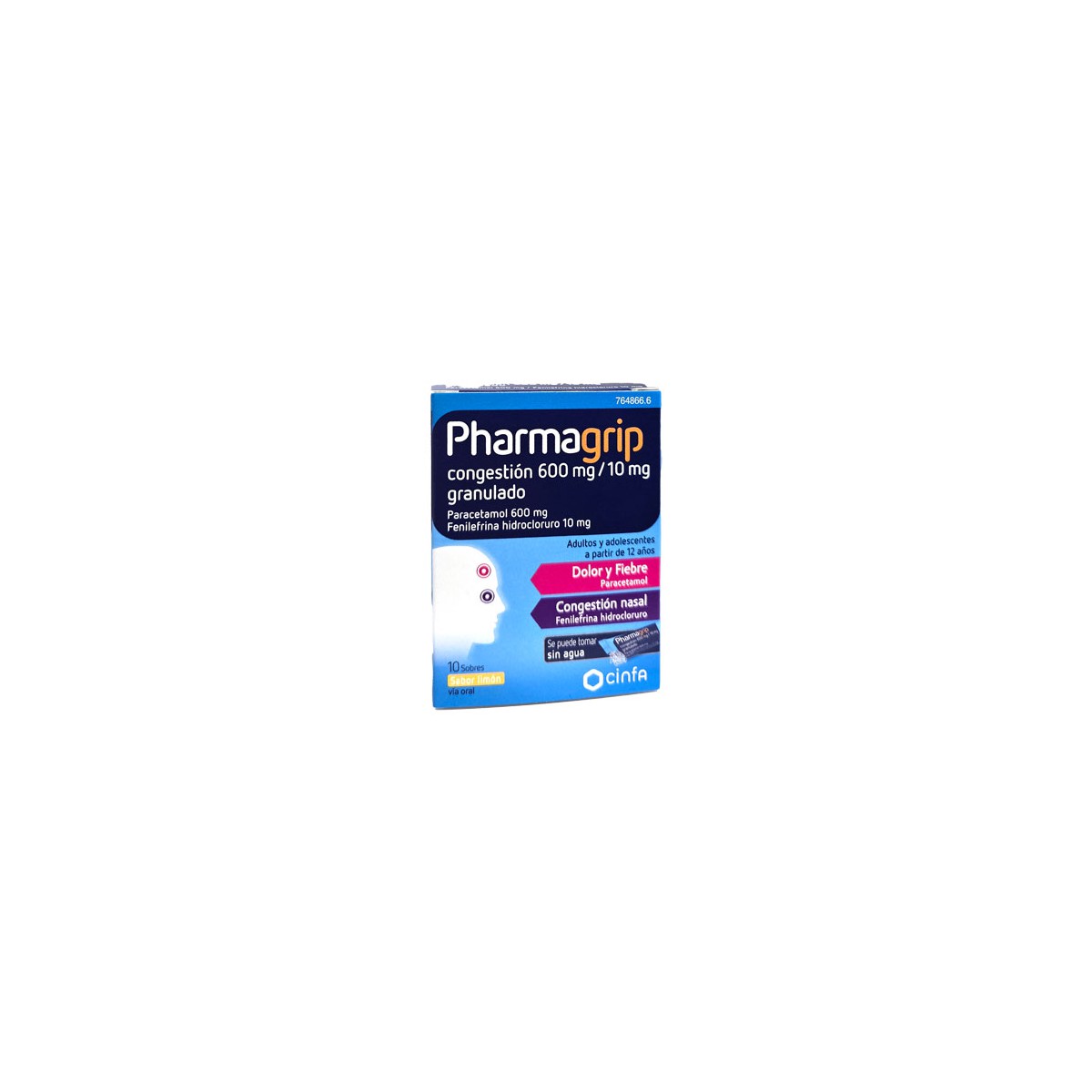 PHARMAGRIP CONGESTION 600/10 MG 10...