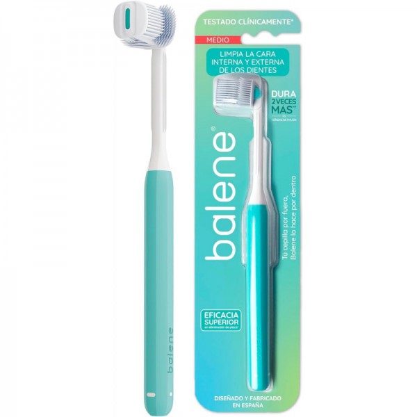 BEXIDENT CEPILLO DENTAL ADULTO BALENE DUREZA MEDIA AGUAMARINA